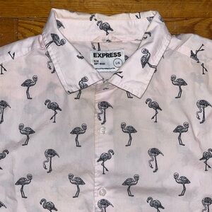 Express Flamingo Shirt - EUC